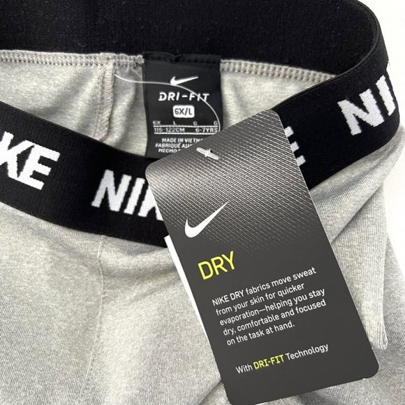Nike Dri-FIT 36B293-042 Girls Leggings Grey  Heather - Picture 4 of 5